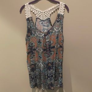 Papermoon Crochet Detail Knit Tank